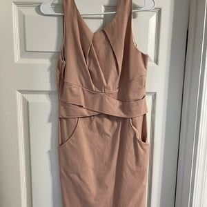 Size 12 cream/peach/nude colored dress